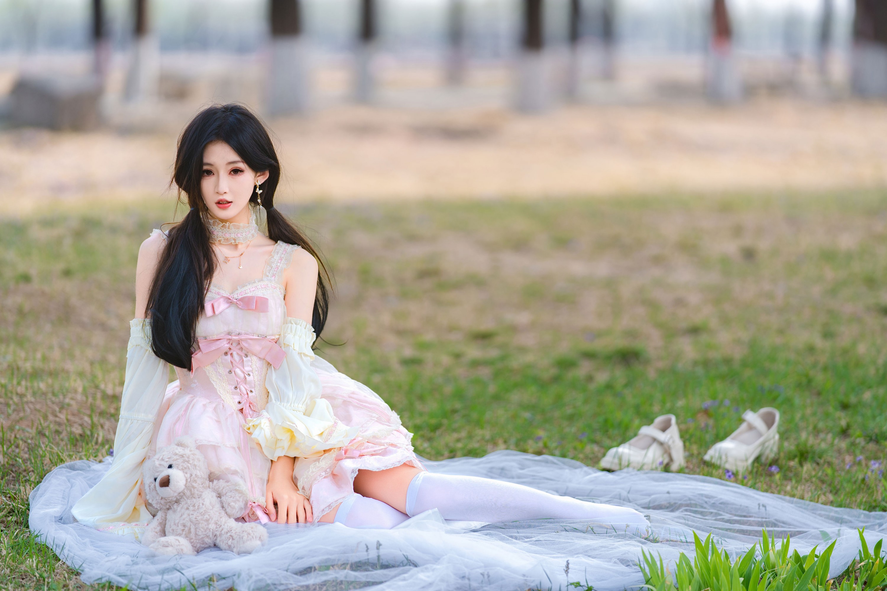 《甜妹洛丽塔洋装 · 春日草坪 小熊与少女的童话邂逅》[33P] 插图2