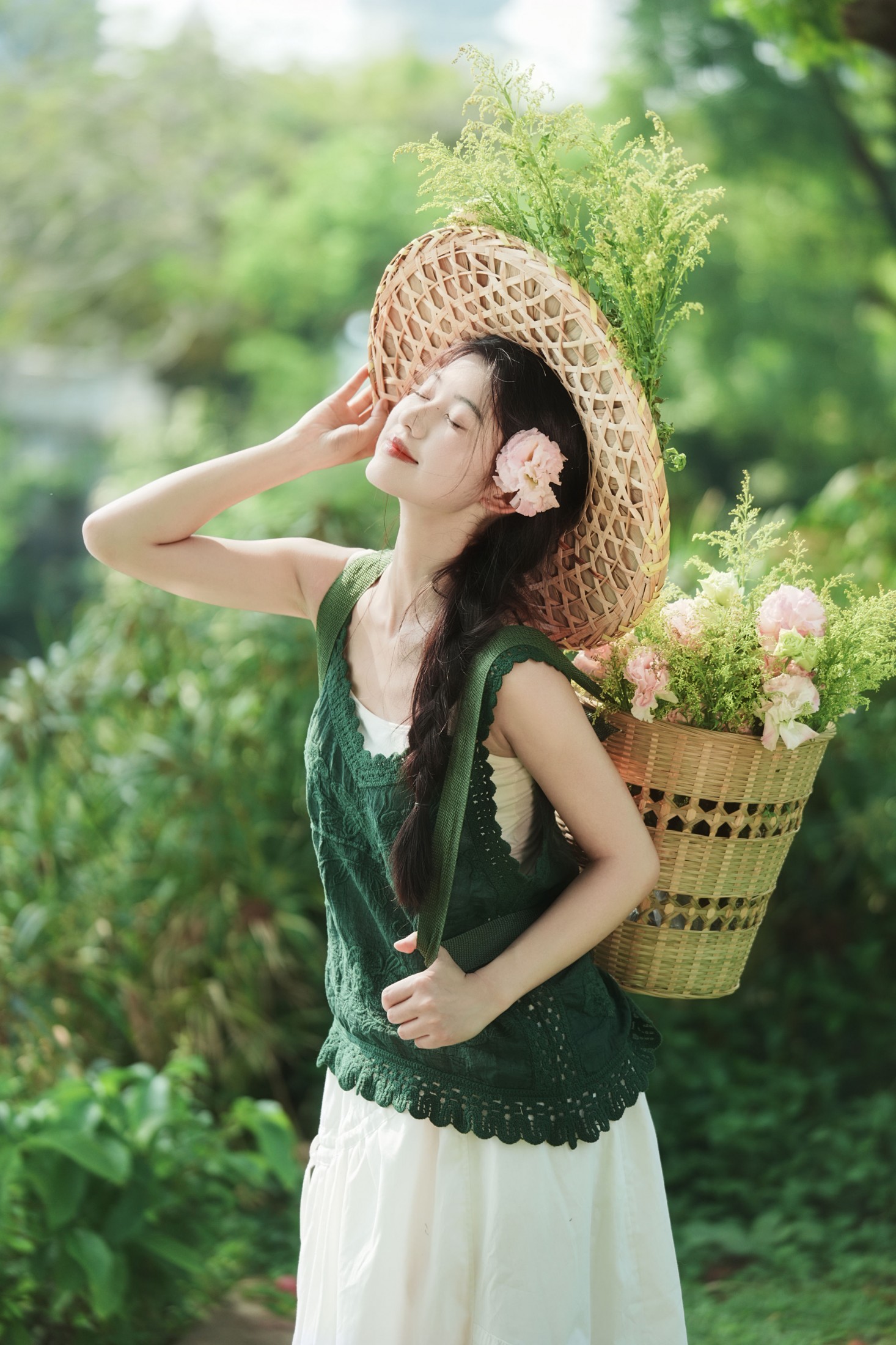 《绿野与她｜森系写真》[9P]-66COS