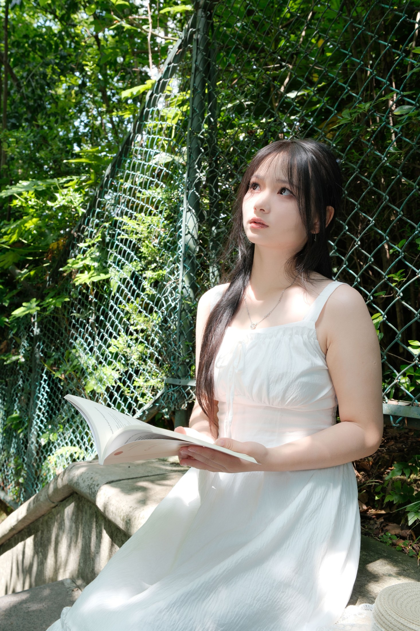 《白裙少女爱学习》[32P]-66COS