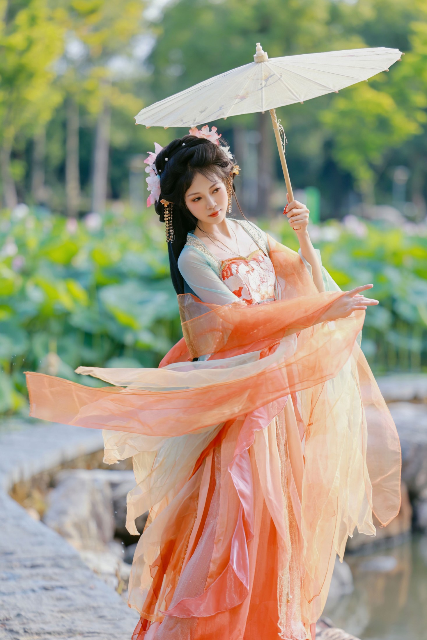 《荷风送香，仙裙摇曳，赴一场夏日荷塘之约》[9P] 插图5