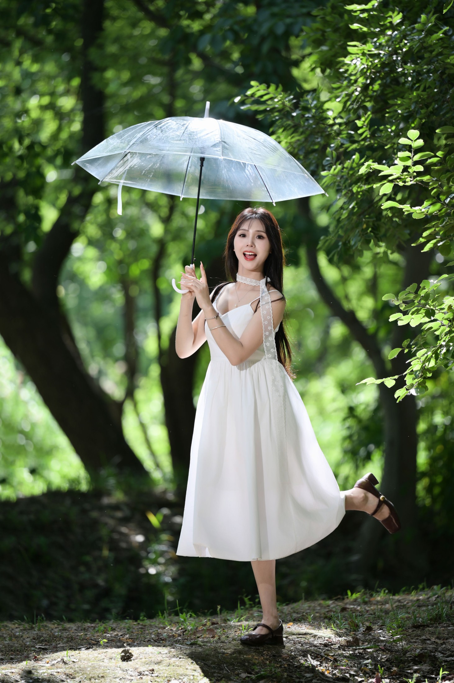 《林间治愈白裙是夏天最好的文案》[10P] 插图5