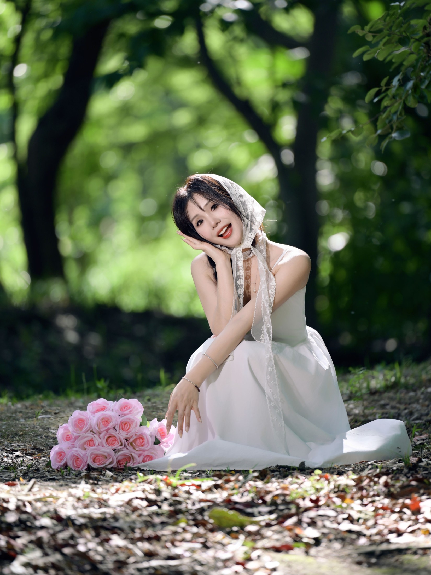 《林间治愈白裙是夏天最好的文案》[10P] 插图3