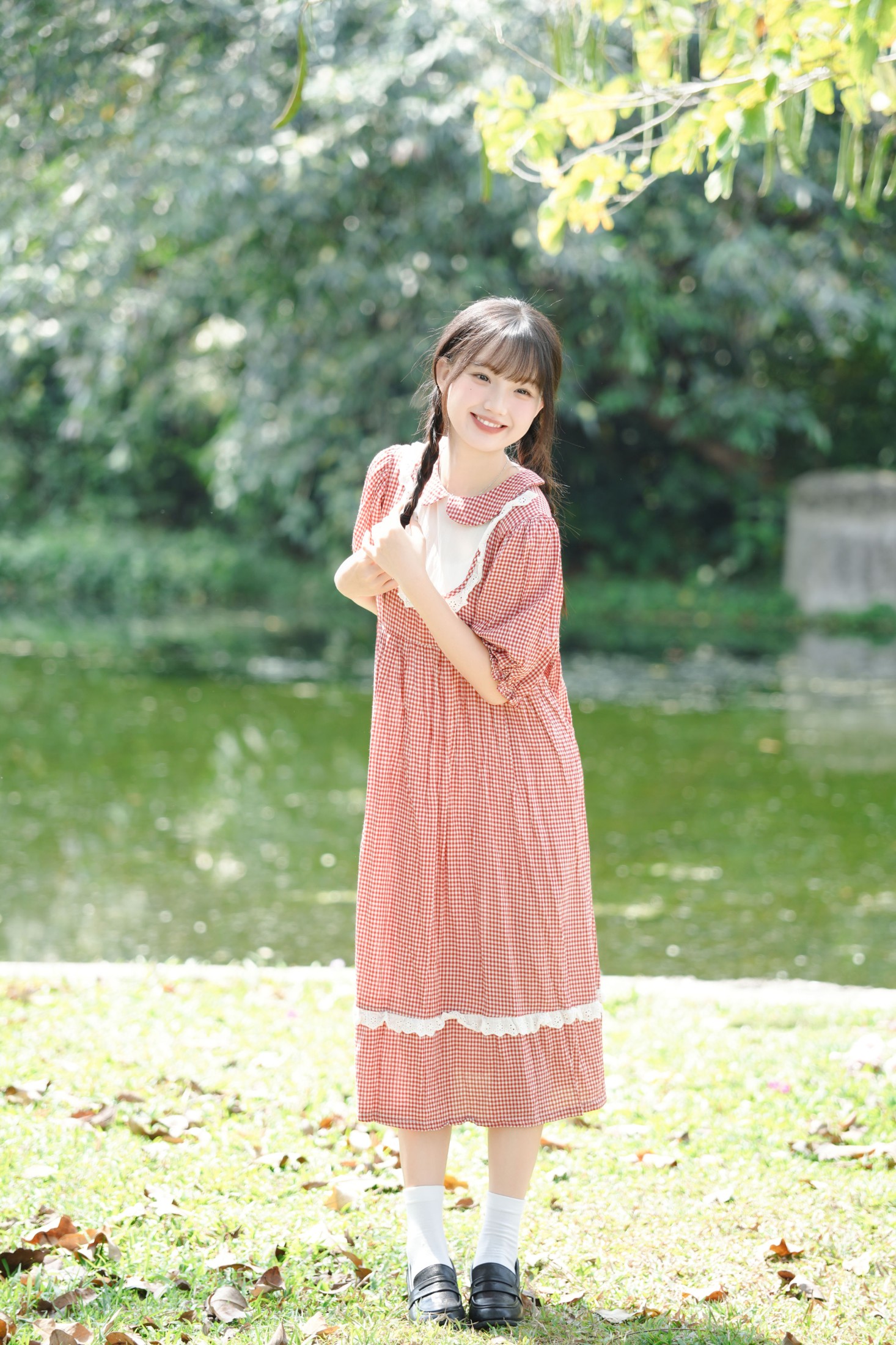 《湖边碎花裙女孩》[11P] 插图2