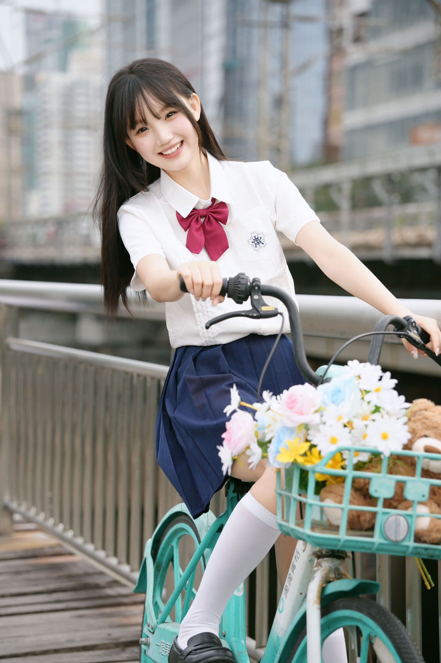 《自行车可爱jk少女》[13P]-66COS