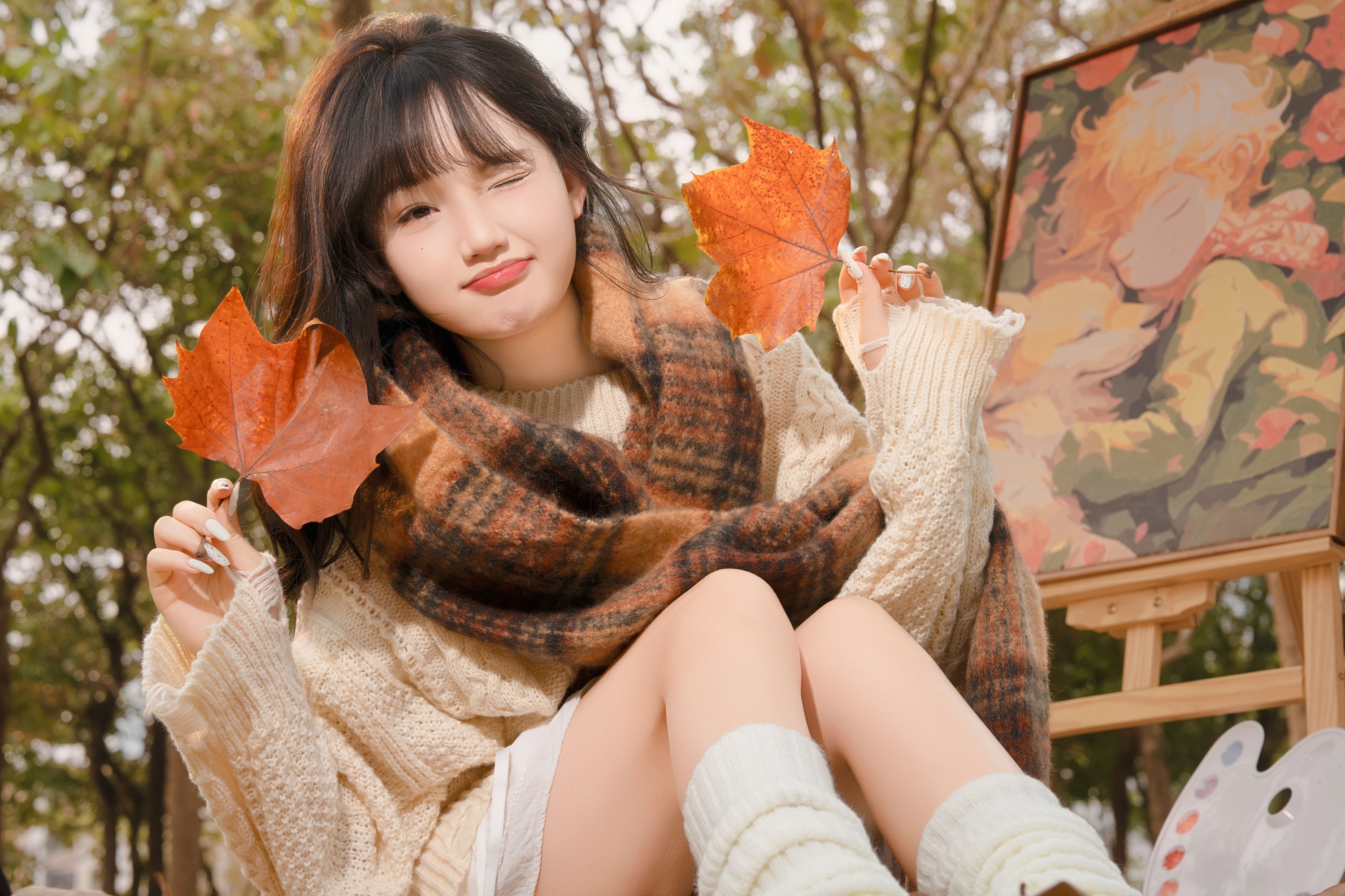 《秋日落叶氛围感写真》[11P] 插图5