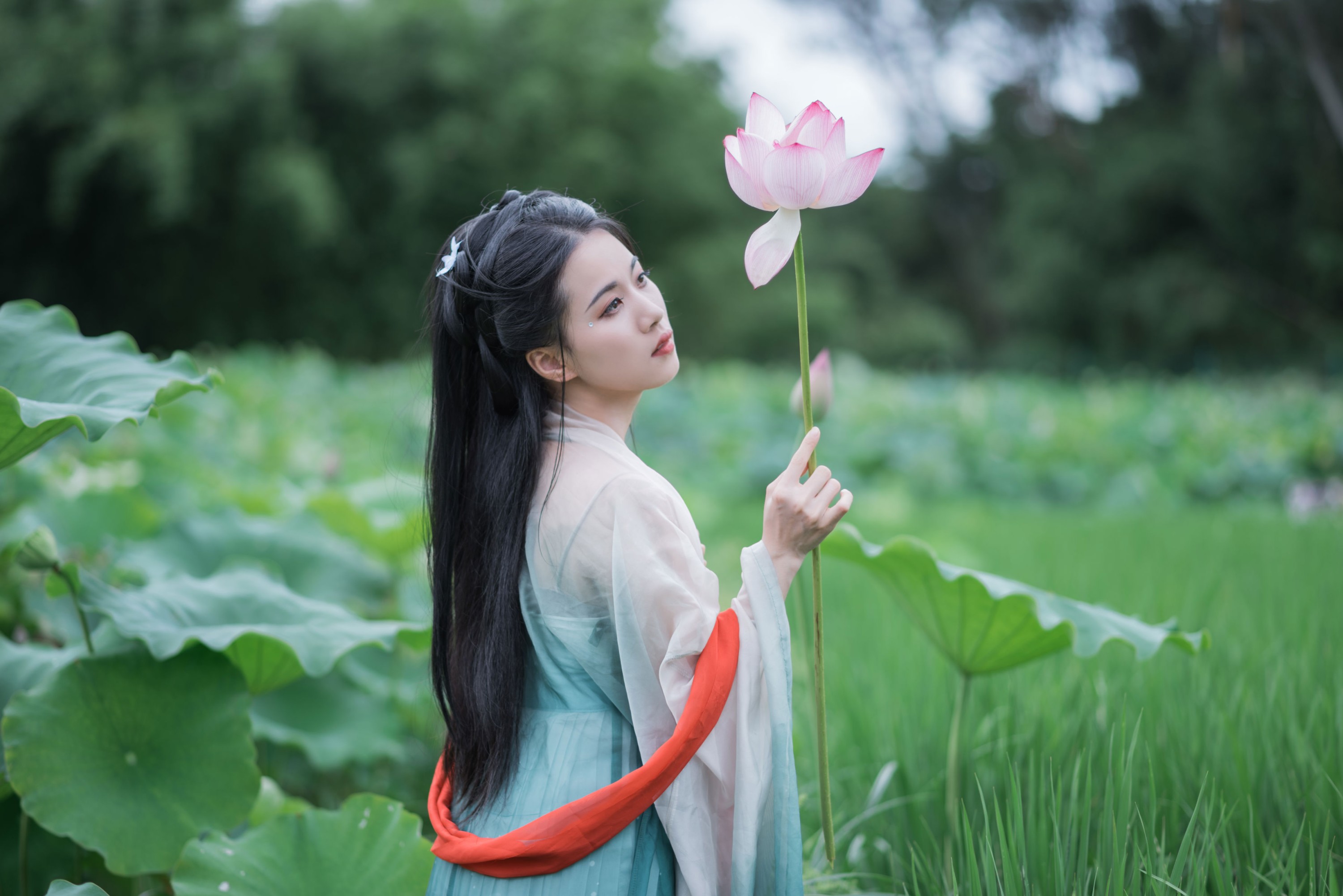 《荷塘深处，邂逅一袭宋韵温柔》[13P]-66COS