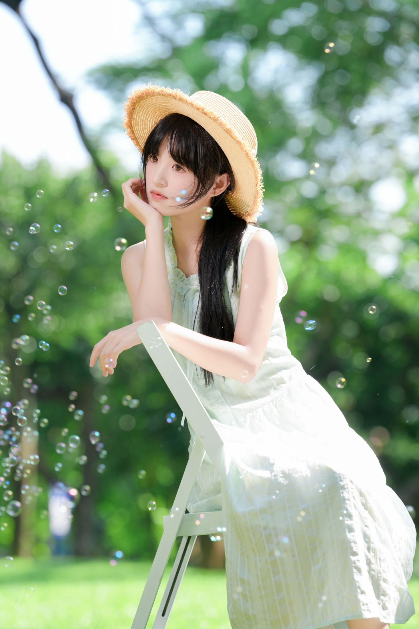 《森系清透氧气感少女写真》[35P]-66COS