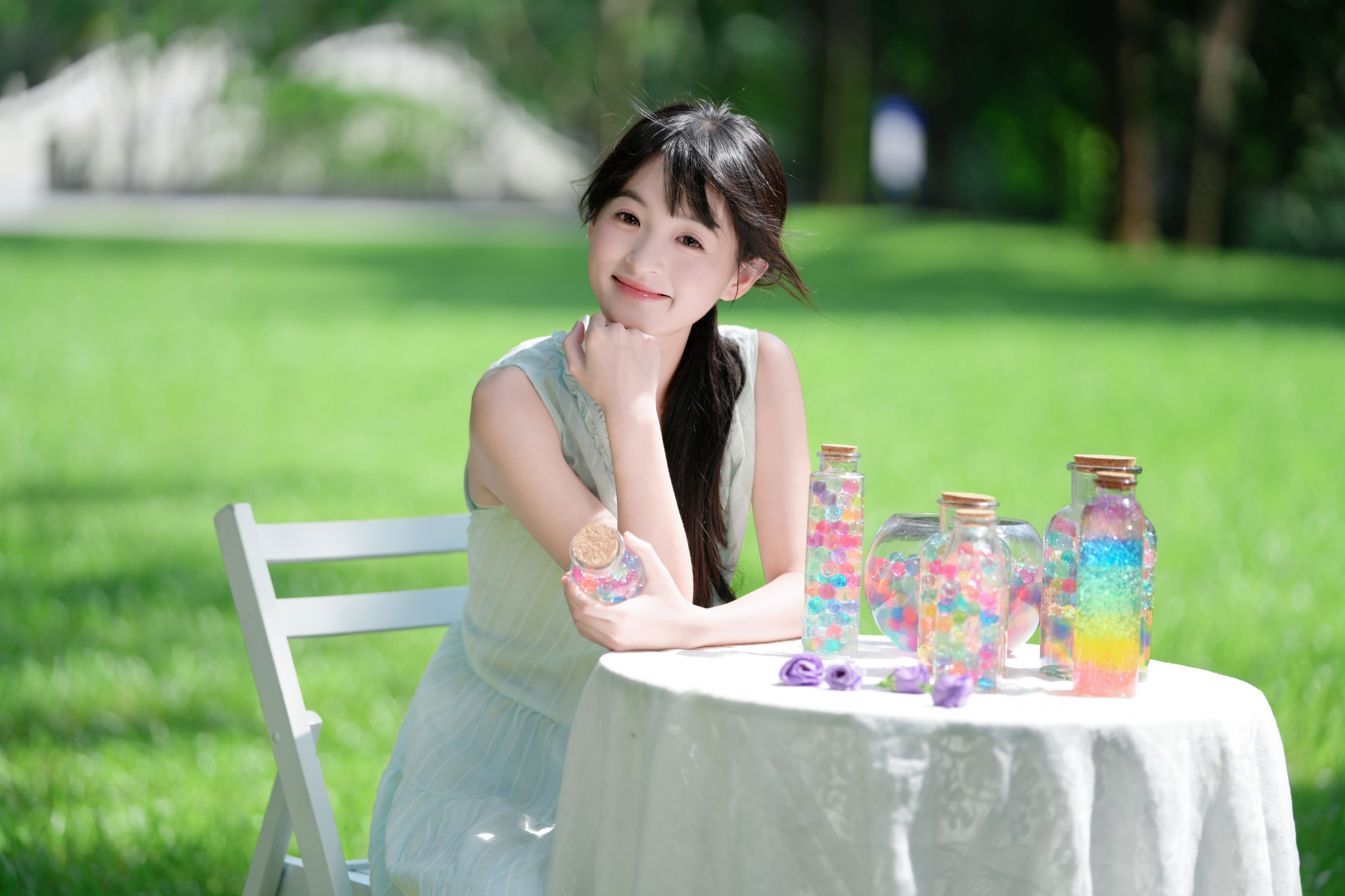 《森系清透氧气感少女写真》[35P] 插图3