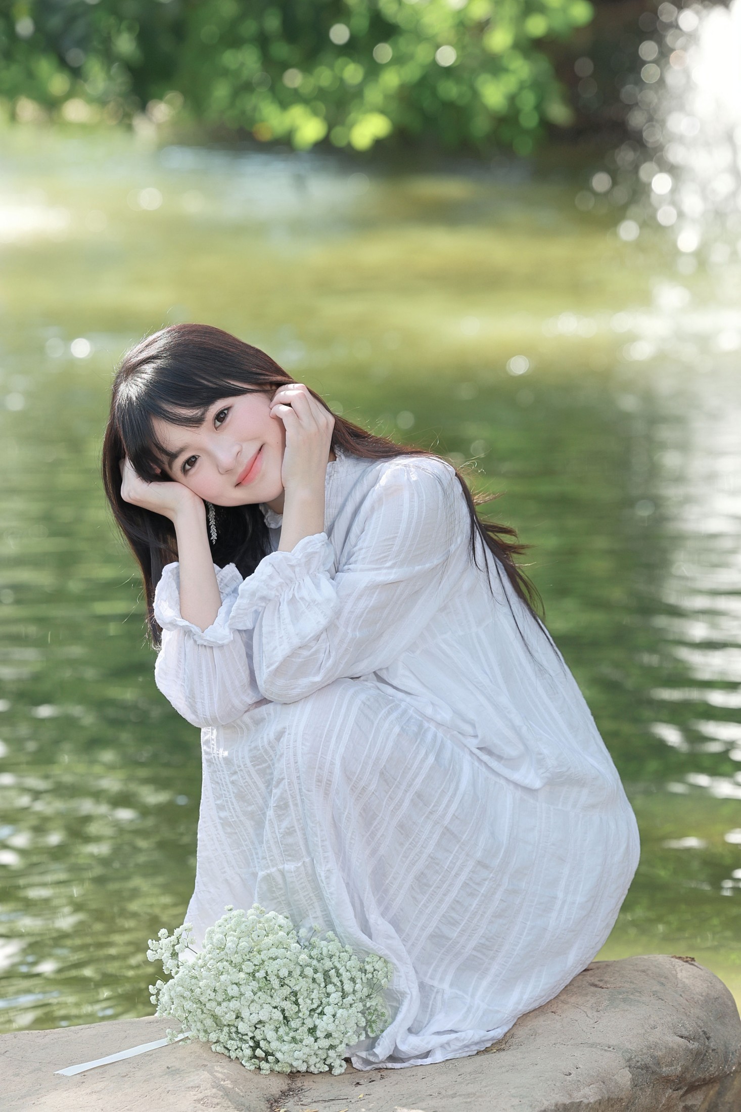 《风停在水面，她的笑像一整个春天》[14P] 插图5