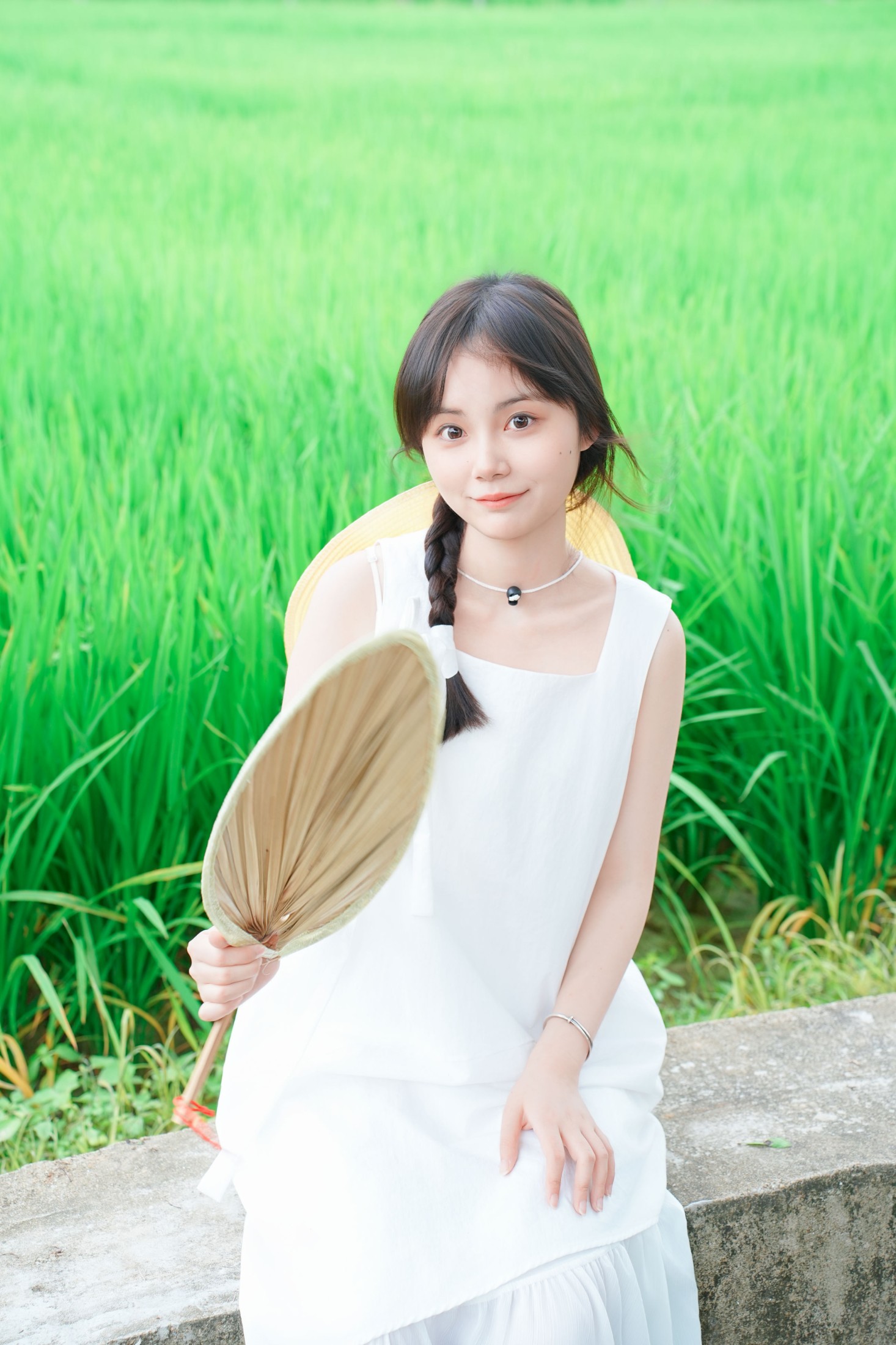 《夏天治愈系稻田拍照！》[9P]-66COS