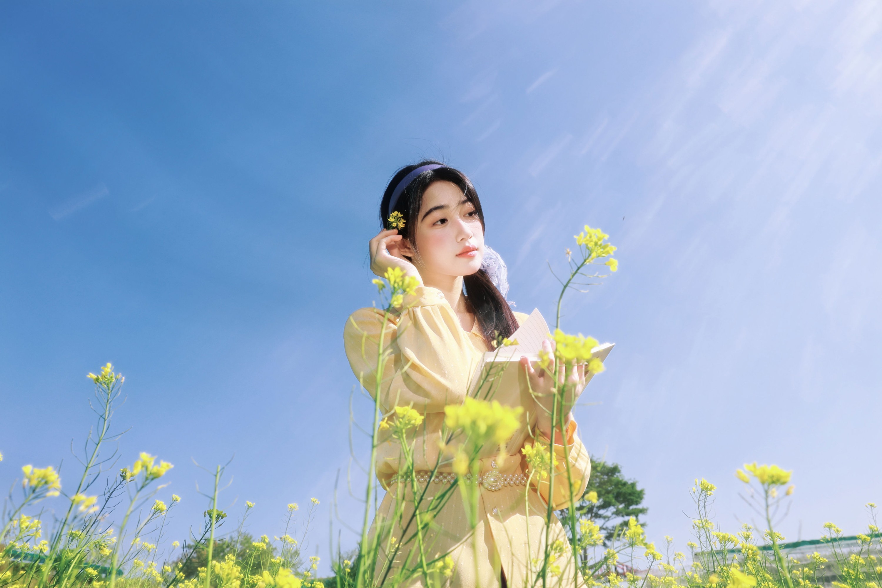 《黄与紫的春日诗篇，写在油菜花田里》[19P]-66COS
