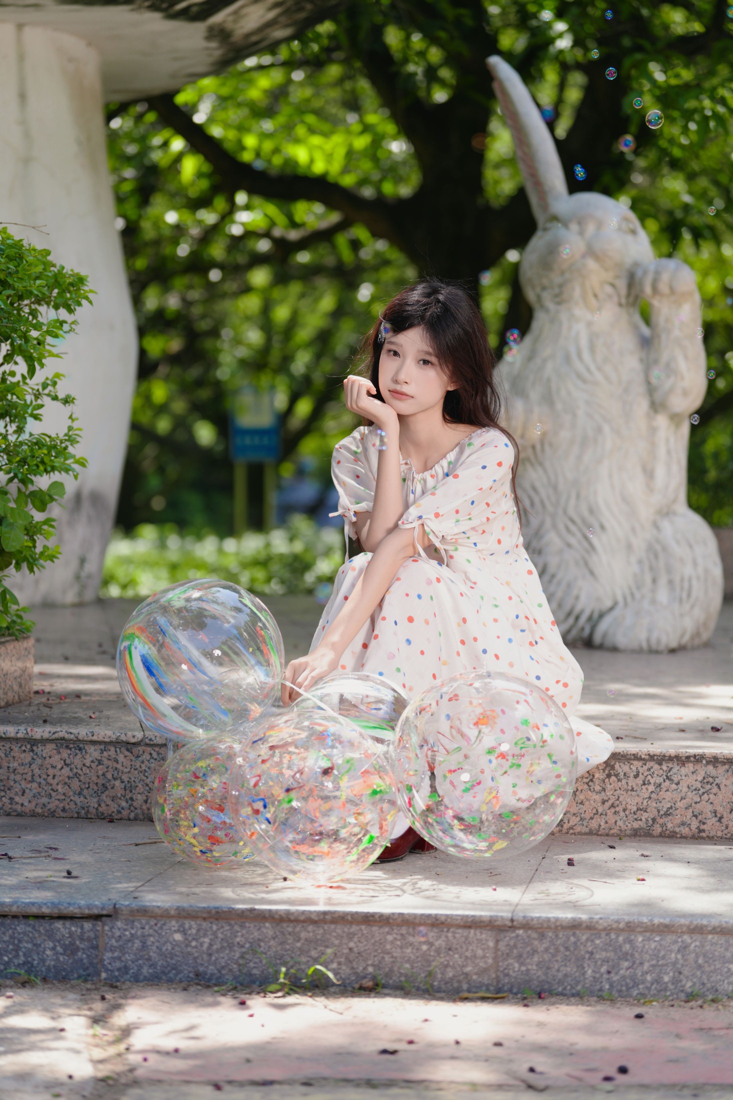 《波点裙清纯少女》[28P]-66COS
