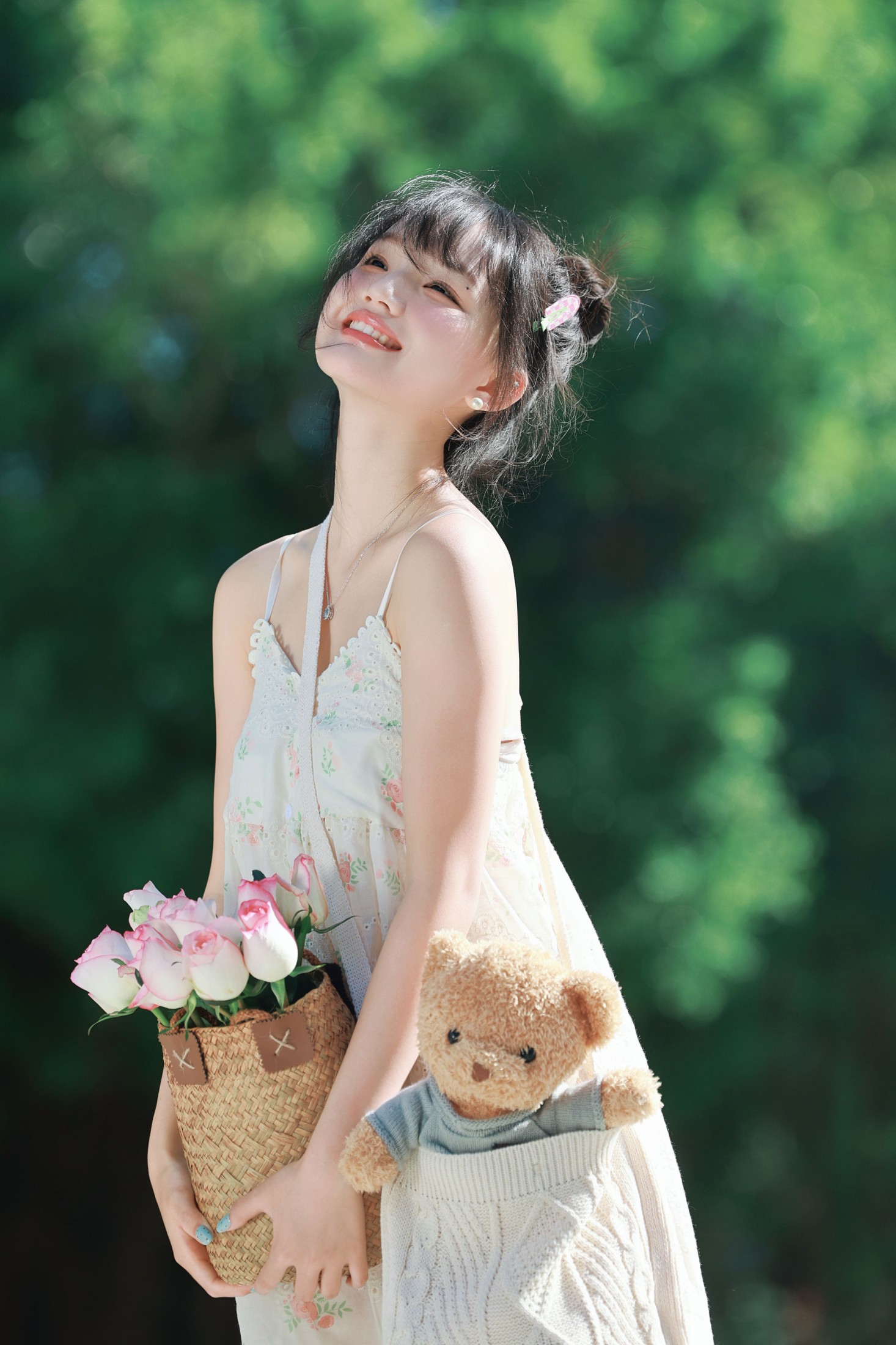 《夏日、小熊与她，藏在绿意里的温柔瞬间》[19P] 插图5