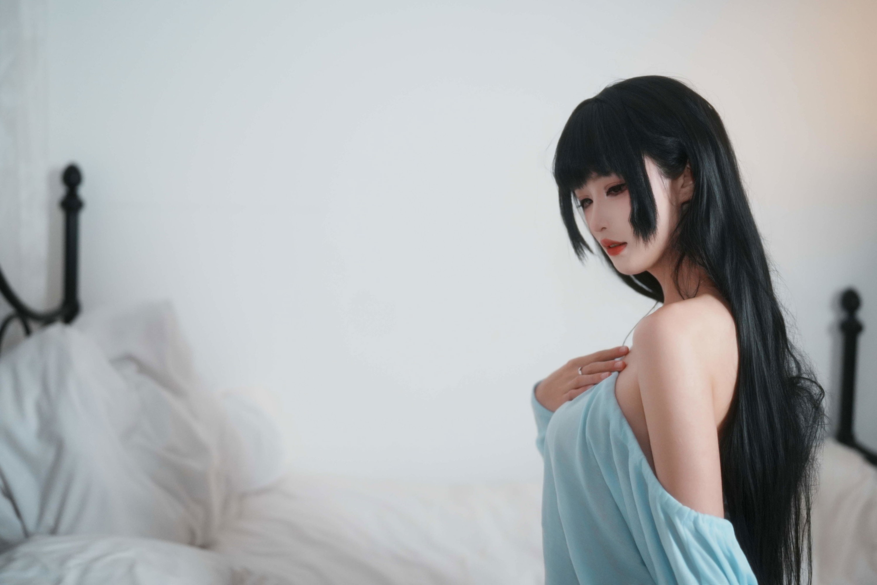 《模特林瑜 ｜ Vol.25 - 氛围感蓝色包臀裙》[51P] 插图5