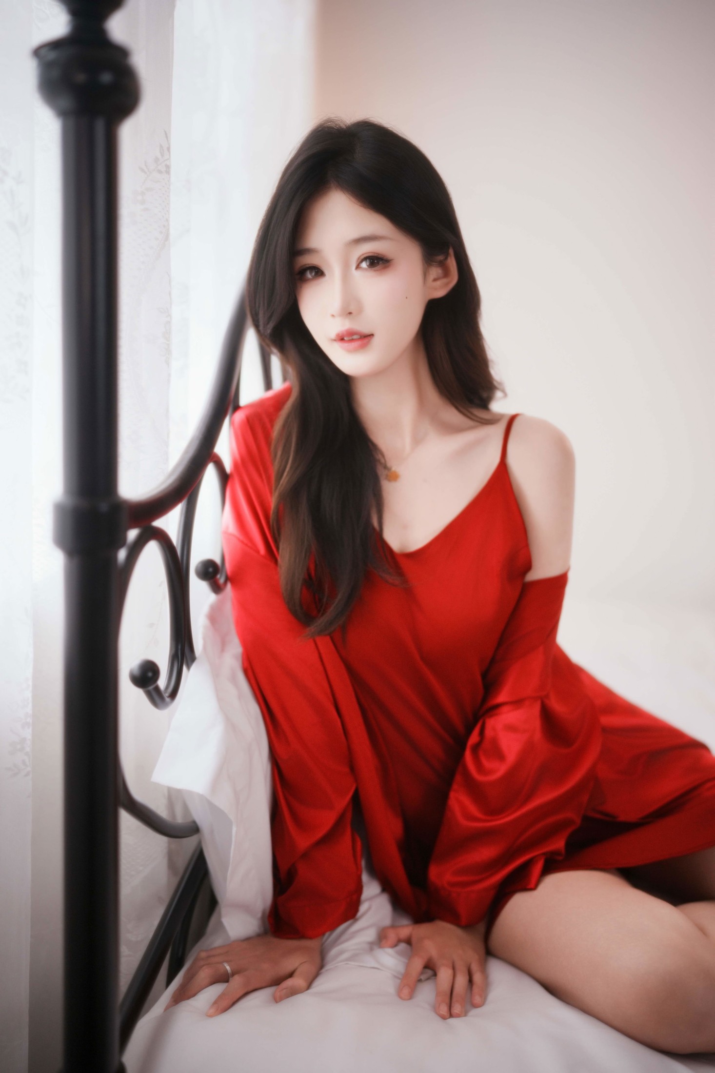 《模特林瑜 ｜ Vol.30 - 红色吊带裙》[24P] 插图3