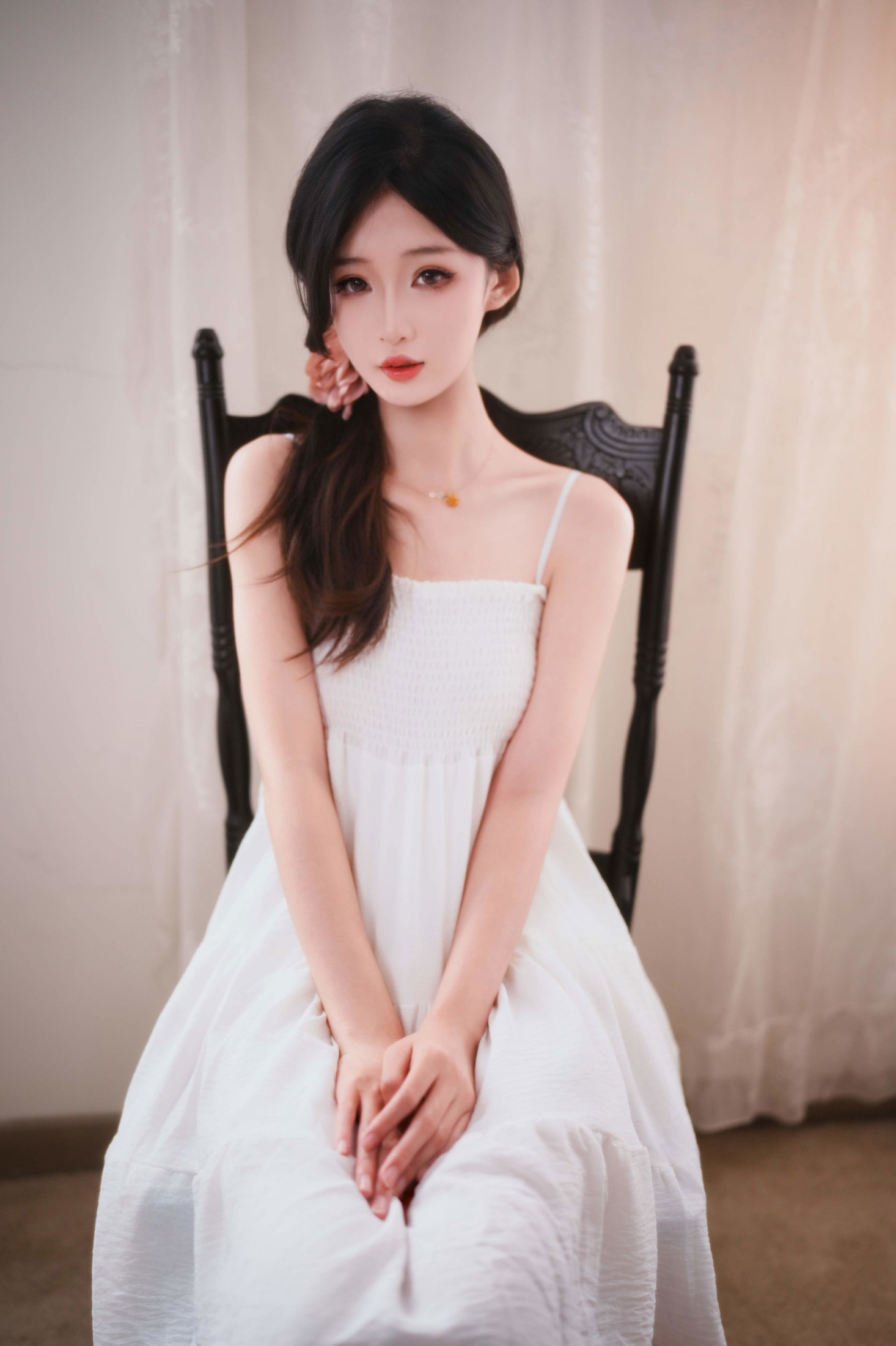 《模特小瑜 ｜ Vol.35 - 白色吊带裙》[30P] 插图3