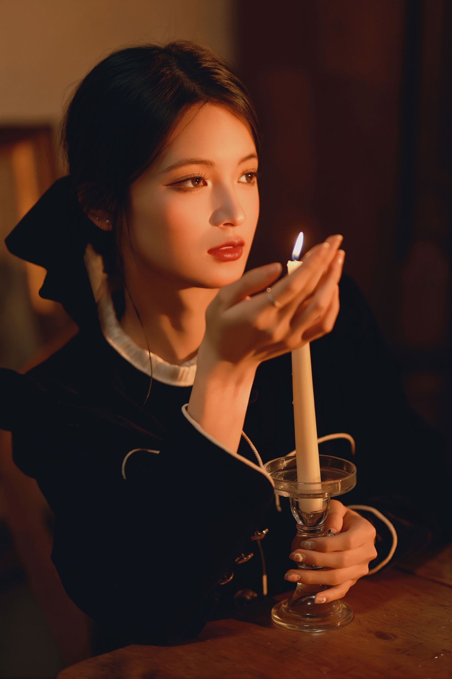 《电影感写真｜暮色漫过帘幕，把时间慢下来》[10P]-66COS