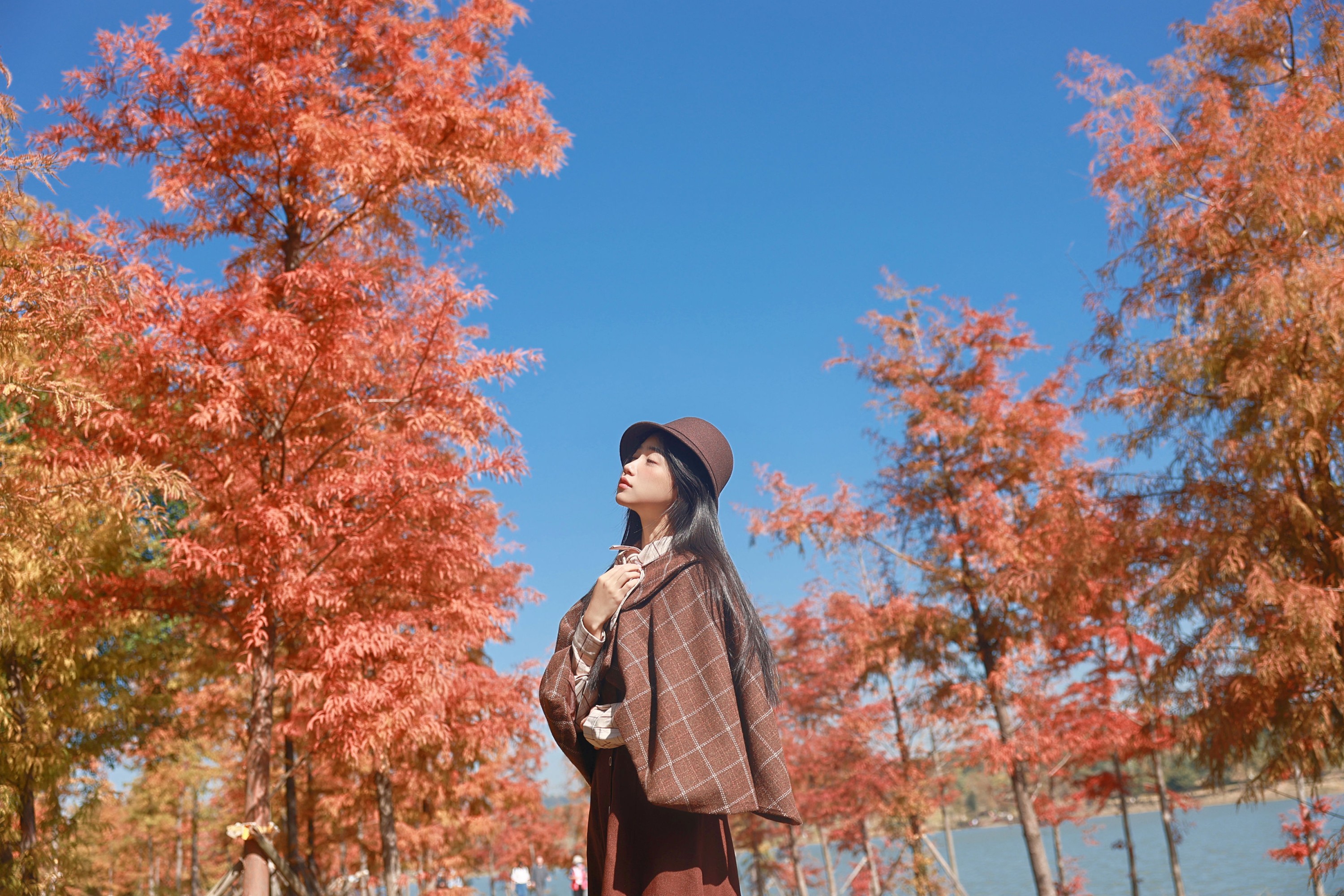 《秋日限定落羽杉 英伦风复古写真太绝了！》[38P]-66COS