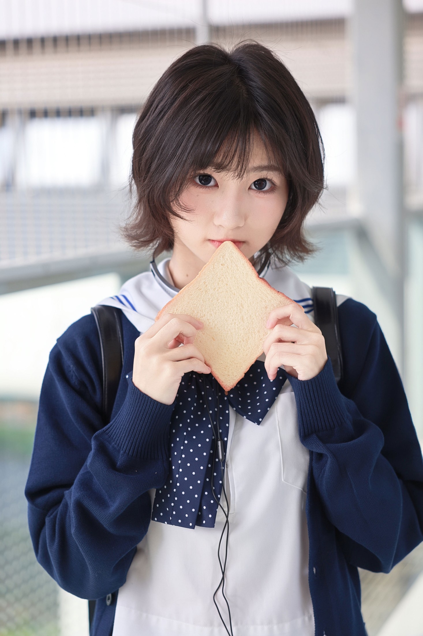 《日系车站 JK 写真，耳机里的青春 BGM》[51P] 插图5