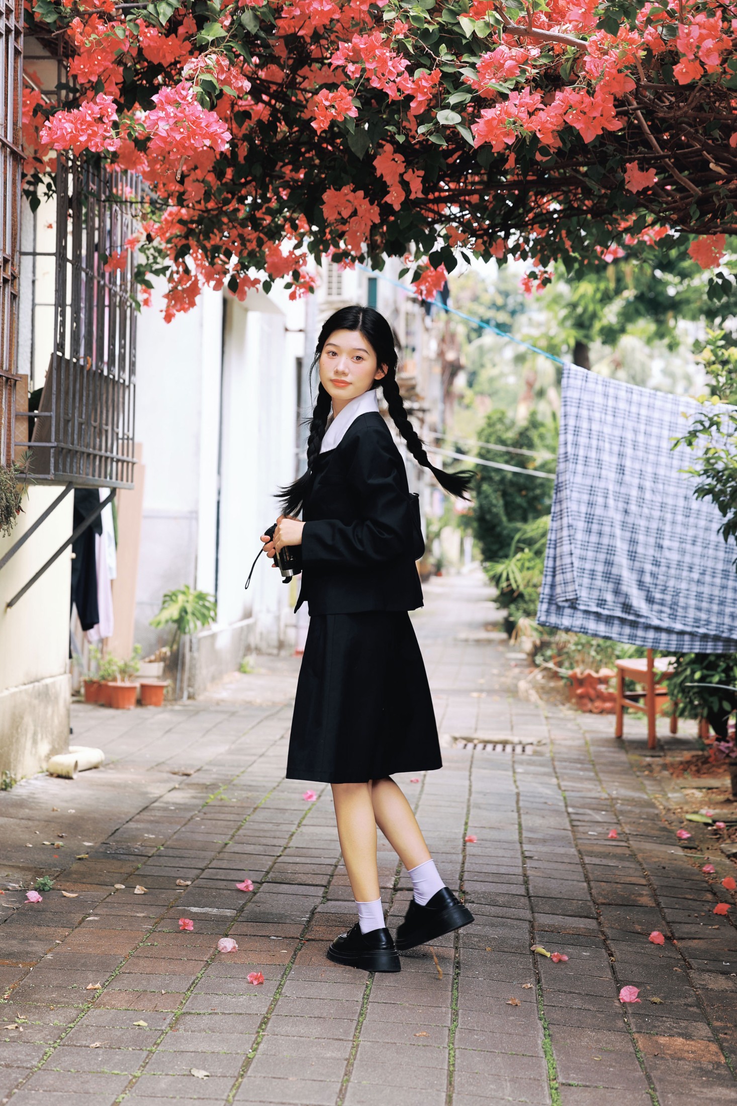 《日系三角梅｜校园里的花与少女》[32P]-66COS