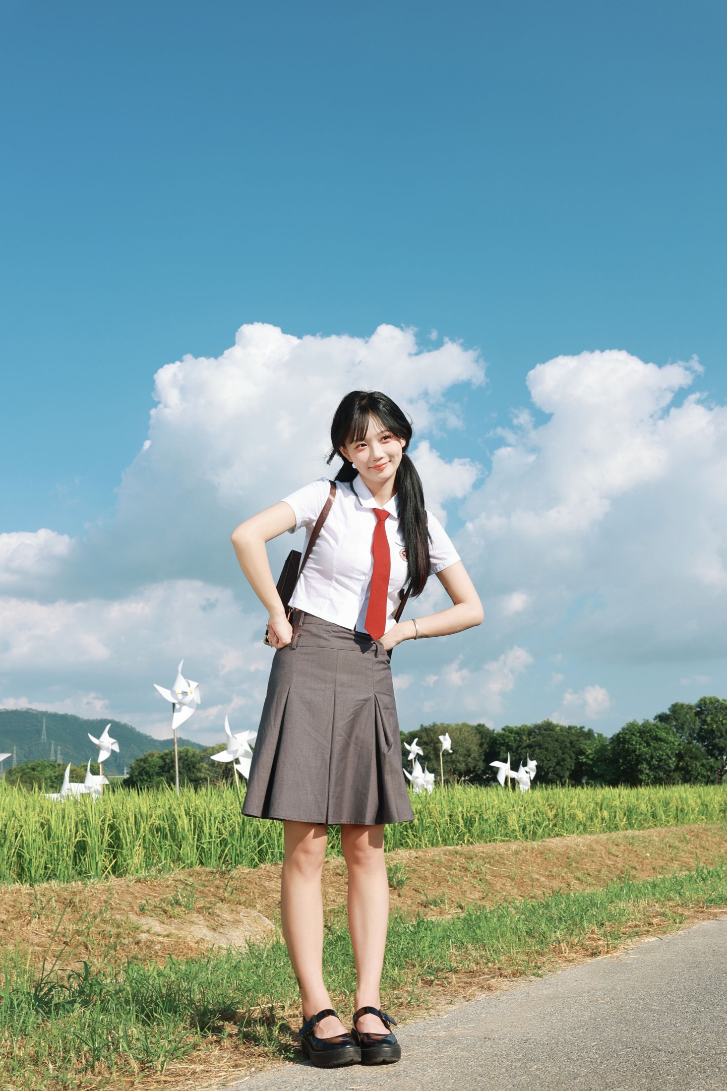 《稻田、蓝天与 JK 少女》[22P] 插图2
