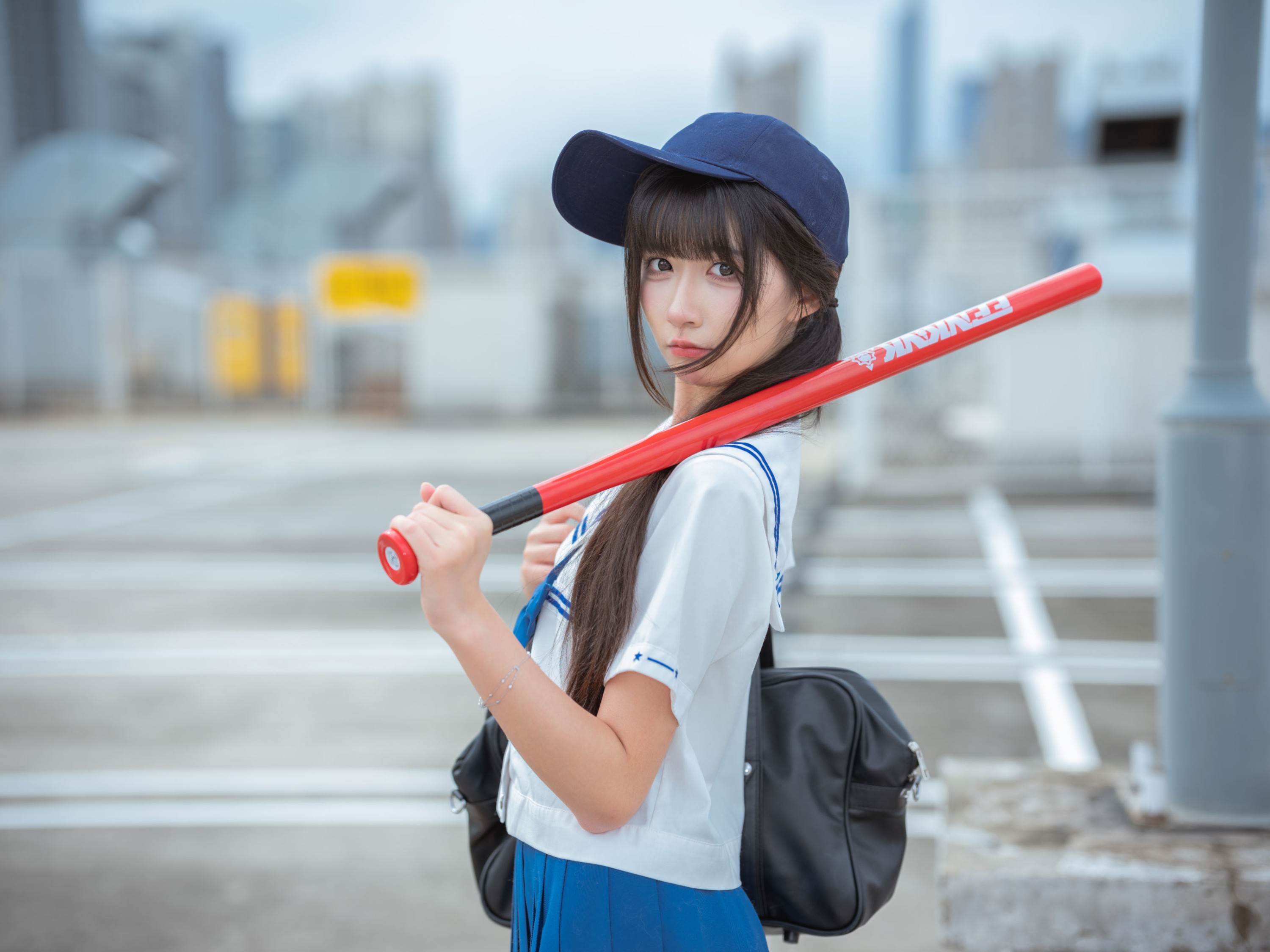 《天台JK  棒球少女》[63P]-66COS