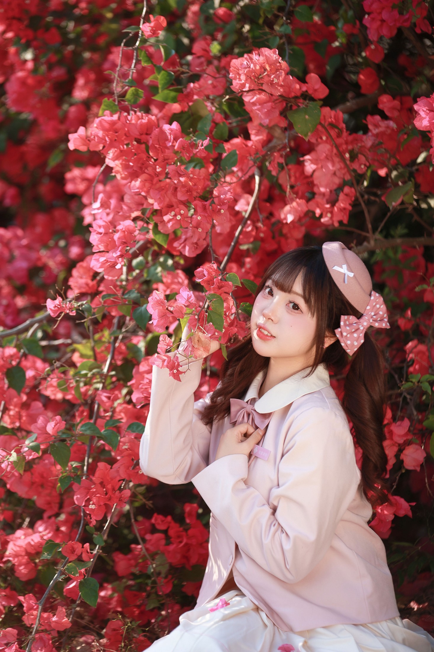 《掉进三角梅的粉色花海啦》[15P]-66COS