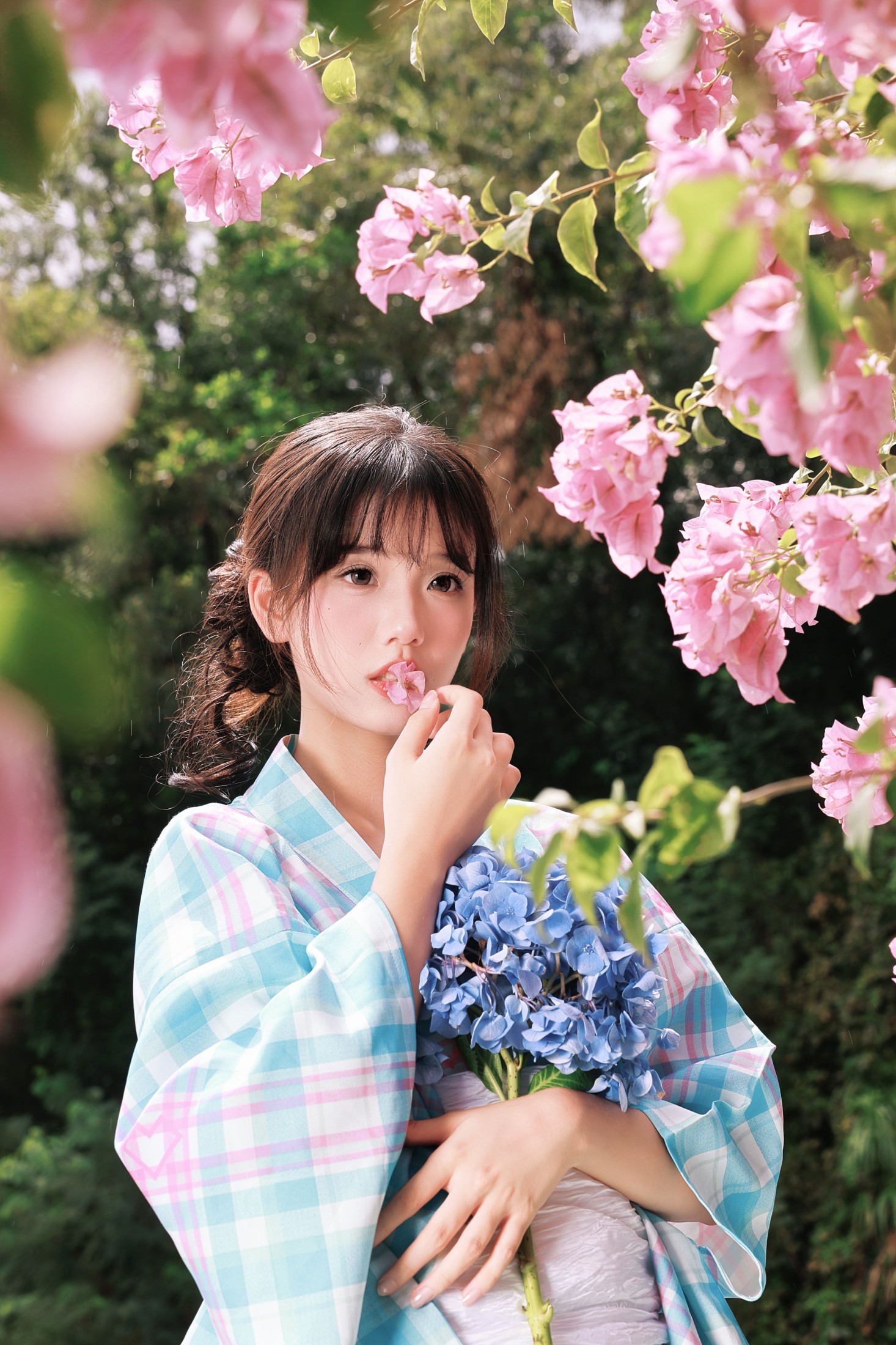 《夏花序章 | 当和服遇上三角梅，写一封蓝色的情书》[12P] 插图2