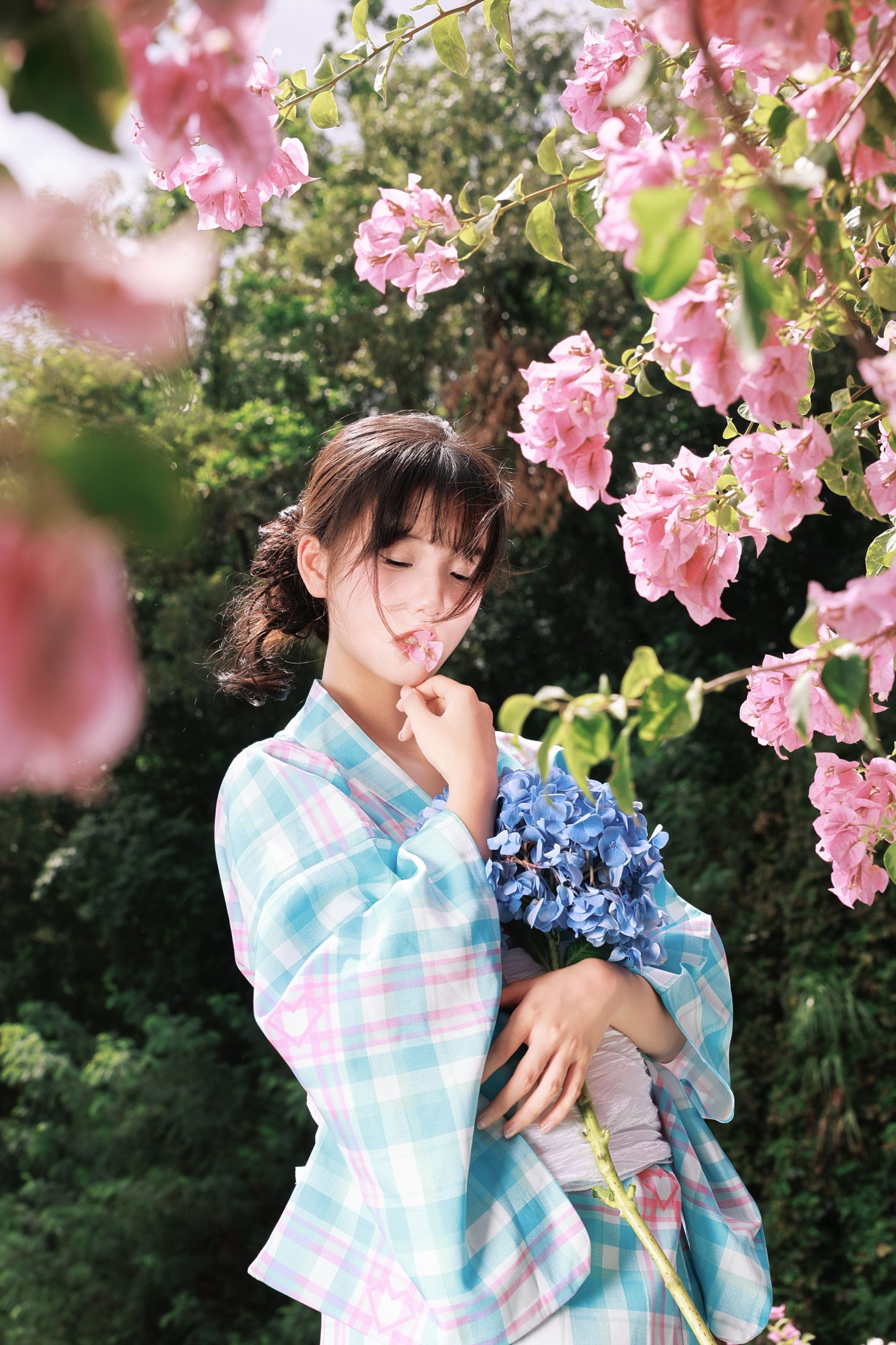 《夏花序章 | 当和服遇上三角梅，写一封蓝色的情书》[12P] 插图3